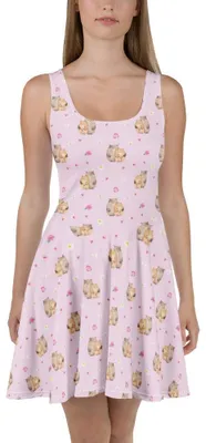 Produktbild von Mr. & Mrs. Panda Damen-Sommerkleid Bären Liebe L - Rosa - Geschenk, A-Linien-Kleid, Hochzeitstag, Kuscheln, Sommerkleid, Minikleid, Freundin, Freund, Bär, Verknallt