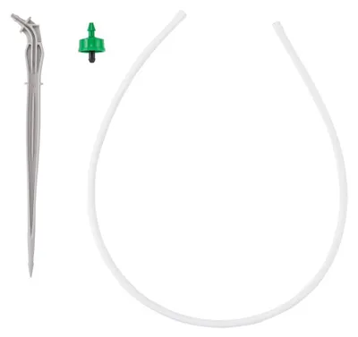 Productafbeelding van Drukgecompenseerde druppelaar, set van 4 liter, PCND staafdruppelaar met PE-slang van 50 cm voor druppelirrigatie, model DSE-PCND0432-50