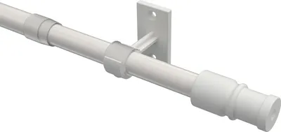 Produktbild von Interdeco Caféhausstange / ausziehbare Scheibenstange Weiß, Typ Sora, 55-85 cm