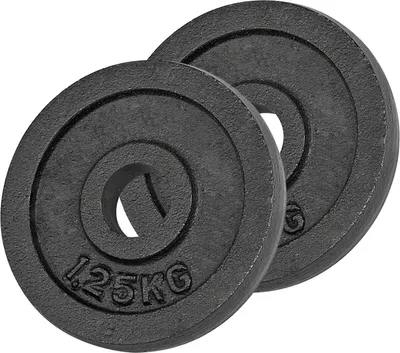 Produktbild von Hantelscheibe aus Gußeisen, Hantel, Gewichte, 2x Stück: 1,25 kg