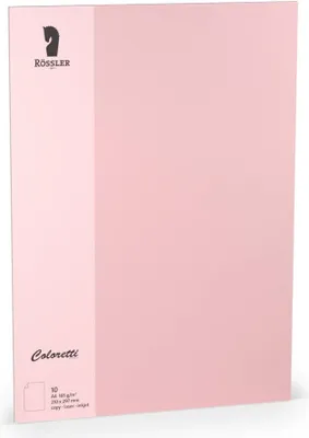 Zdjęcie produktu dla RÖSSLER 220726523 Pojedyncza kartka Coloretti, A4, 165g/m², 10 sztuk, różowa