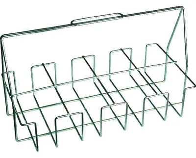 Image de Panier de rangement avec 8 compartiments pour bouteilles avec anse de 0,5 litre - 1 pièce