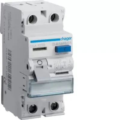 Produktbild von Hager CGA225D, Fehlerstromschutzschalter, Typ A