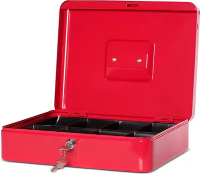 Productafbeelding van MAUL 56114-25, geldkassette, rood, afmetingen: (breedte) 300 x (diepte) 245 x (hoogte) 90 mm