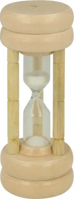 Produktbild von METALTEX 585503010 Sanduhr für 3 Minuten, Gummibaum/Glas
