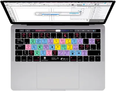 Produktbild von InDesign Tastatur Cover Deutsch für MacBook Pro 13"/15" ab 2016