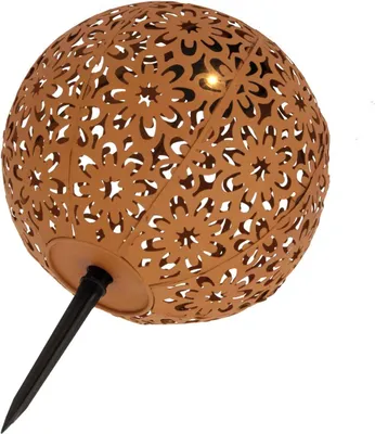 Produktbild von Kynast Exclusiv Solar Kugel aus Metall in Rostoptik Ø 20 cm 613-401136