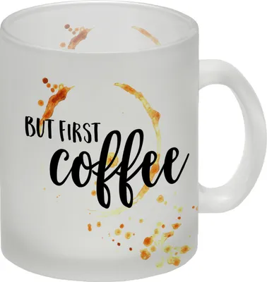Produktbild von But first coffee Glas Tasse