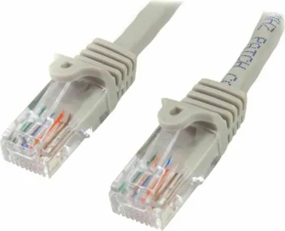 Produktbild von StarTech.com 3m Cat5e RJ45 UTP Netzwerkkabel Snagless - Cat 5e Patchkabel - Grau - Stecker / Stecker - Patch-Kabel - RJ-45 (M) zu RJ-45 (M) - 3 m - UTP - CAT 5e - geformt, ohne Haken - Grau