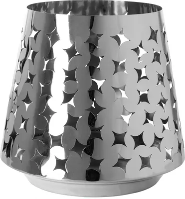 Produktbild von Fink LUMA, Windlicht, Edelstahl , silber, L. 23 cm, B. 23 cm, H. 30 cm, D. 32 cm 146289