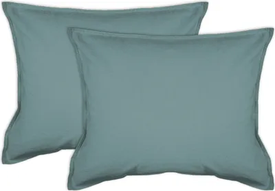 Produktbild von jilda-tex Kissenbezug Lissabon - (2x 50x50cm) Steinblau