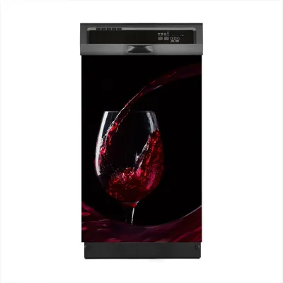 Produktbild von Aufkleber sticker 45x70 cm Dekorative folie Spülmaschine - Wein Glas