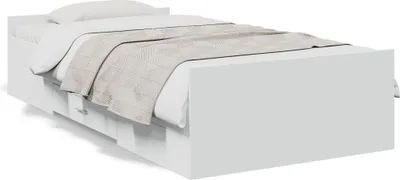 Obrázek produktu pro vidaXL Rám postele se zásuvkami bílý 90x190 cm materiál na bázi dřeva