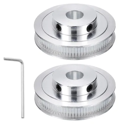 2x GT-2 Zahnriemenscheibe 80 Zähne 12 mm Bohrung Alu
