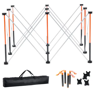 Produktbild von SucceBuy Tragbarer, klappbarer Montageständer (1264 x 1264 x 733 mm), faltbare Werkbank mit einer Belastbarkeit von 1589 kg und Aufbewahrungstasche (ohne Tischplatte) für Garage und Werkstatt
