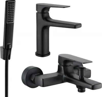 Produktbild von Mexen Lynx R72 Badewannenset, Schwarz - 745903R72-70