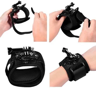 Immagine prodotto di Adattatore per action cam, in plastica nera, universale