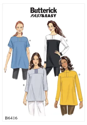 Imagen del producto de B6416, patrón de costura para mujer de Butterick (tallas 32-40)