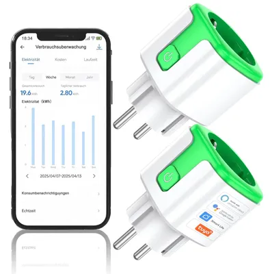 Produktbild von WLAN-Steckdose, 16 A, intelligente WLAN-Steckdose mit Stromzähler