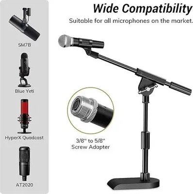 Image de Support de microphone professionnel, pied réglable