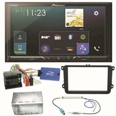 Produktbild von Pioneer SPH-DA230DAB Bluetooth Autoradio Einbauset für Beetle Jetta Sharan T5