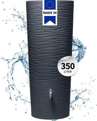 Produktbild von GARANTIA NATURA 2in1 Regenspeicher 350 Liter graphite grey inkl. Pflanzschale