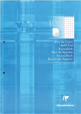 Produktbild von Clairefontaine 5815C, Muster, Blau, 100 Blätter, 90 g/m², Softcover, Universal
