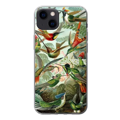 Produktbild von MuchoWow® Handyhülle Schutzhülle Hülle für iPhone 13 Trochilidae - Alte Meister - Kunst Silikon Softcase Handy Hülle - Karteninhaber