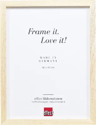 Produktbild von Fotorahmen Holz Profil 74 natur 25x60 cm entspiegeltes Glas