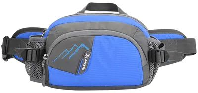 Image de Avizar, sac banane de sport avec porte-bouteille et plusieurs compartiments, bleu