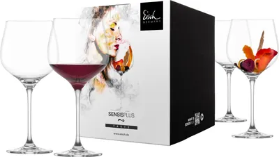 Zdjęcie produktu dla Eisch Vorteilset 2 Stück 4 Burgundergläser groß 500/11 im Geschenkkarton SUPERIOR SENSISPLUS 25006011 und Geschenk + Spende