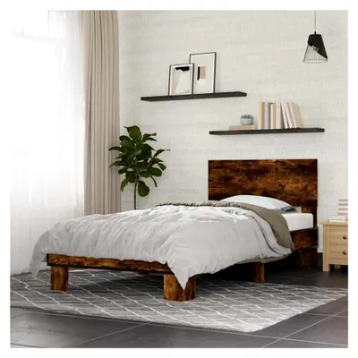 Produktbild von Bettgestell ohne Matratze Raucheiche 90x200 cm