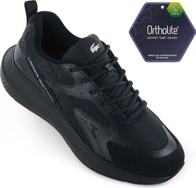 Produktbild von LACOSTE L003 EVO 124 - Herren Sneakers Schuhe Schwarz 747SMA012102H , EU 42.5 UK 8.5