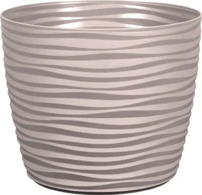 Zdjęcie produktu dla Osłona na doniczkę SAHARA PETIT plastikowa matowa d27x22cm
