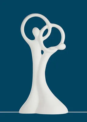Zdjęcie produktu dla Gilde, zestaw rzeźb "Para Zakochanych", kolor kremowy, ręcznie wykonane w Europie, motyw "Zakochani". Wysokość: 38,50 cm, szerokość: 18,50 cm, głębokość: 9,5 cm. Numer katalogowy: 30347