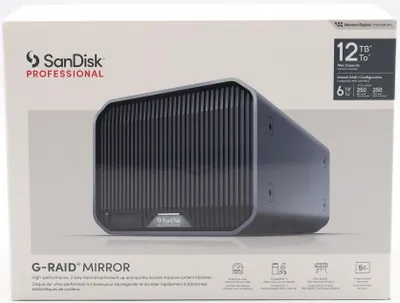Produktbild von SanDisk Professional G-RAID MIRROR 12TB Thunderbolt 3 externe HDD USB-C 3.1