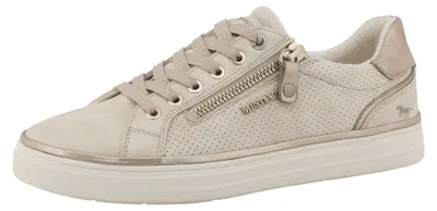 Produktbild von Mustang Damen Sneaker perforiert Reißverschluss Retro 26M0032006, Größe:39 EU, Farbe:Beige