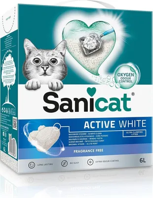 Zdjęcie produktu dla Sanicat Active White 6 l Żwirek zbrylający się Przezroczysty Przezroczysty Jeden rozmiar