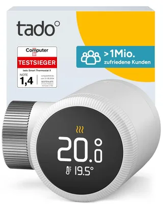 Produktbild von tado° Smartes Heizkörperthermostat X, Heizungssteuerung per App