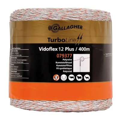 Zdjęcie produktu dla Gallagher Vidoflex 12 TurboLine  Plus 400 m biały
