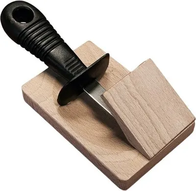 Produktbild von Laguiole André Verdier Austernmesser & Austernhalter-Set - Buche Laguiole André Verdier Austernmesser & Austernhalter-Set - Buche