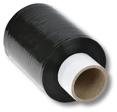 Produktbild von 40 Rollen Bündelstretchfolie 100 mm 23my SCHWARZ Kernlänge 140 mm 150m