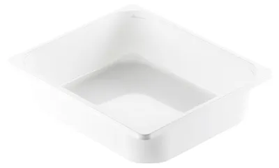 Produktbild von 80x DUNIFORM CPET-Schale 1/2 GN 325 x 265 x 79 mm Weiß ungeteilt