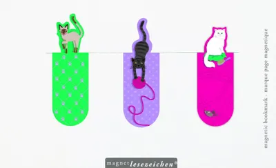 Produktbild von MOSES Magnetlesezeichen  Katze