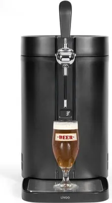 Produktbild von Bierzapfanlage LIVOO DOM511, 60W, für 5L Fass, Selbst Druckbeaufschlagung, 3-12°C, 30 Tage Kühlung