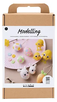 Image de Kit de bricolage pour modeler des figurines de Pâques