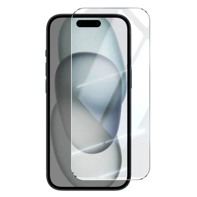 Produktbild von Mayaxess, Gehärtete Glas-Folie für Apple iPhone 15 9H Härtegrad Kratzfest, Transparent