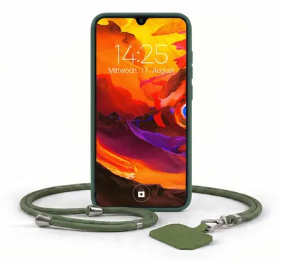 Produktbild von Handyhülle für Huawei P30 mit Handykette Band Kordel Hülle Case Schutzhülle Grün