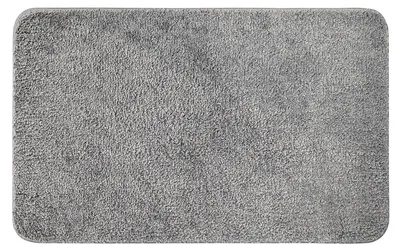 Produktbild von Badezimmerteppich rutschfest waschbar Grau 50x80 cm