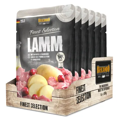 Produktbild von 6 x 300 g Belcando Lamm & Kartoffeln mit Cranberries